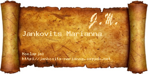 Jankovits Marianna névjegykártya